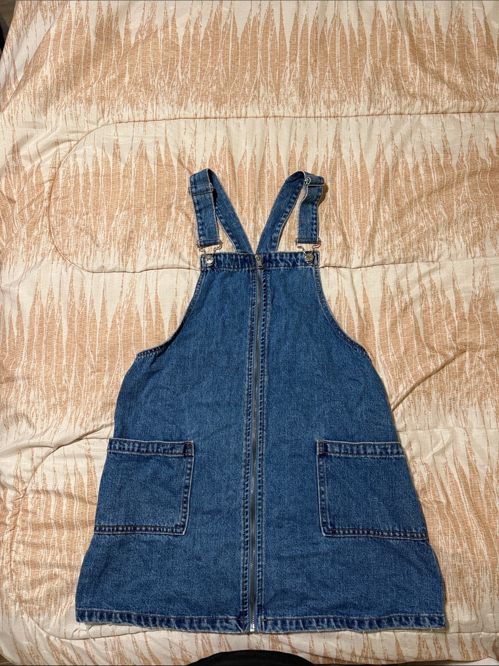 Pull&Bear Classic Blue Denim Pinafore